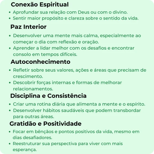 Benefícios do devocional